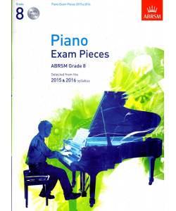 2015-2016 鋼琴考試指定曲 第8級含2CD