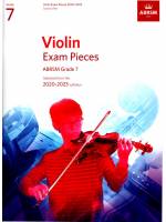 小提琴考試指定曲 2020~2023