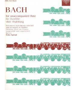 Bach for unaccompanied flute - 17 movements selected and arranged as studies