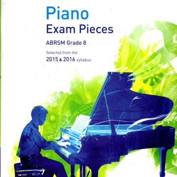 2015-2016 鋼琴考試指定曲 第8級含2CD
