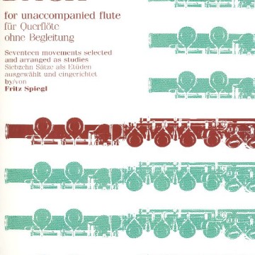 Bach for unaccompanied flute - 17 movements selected and arranged as studies