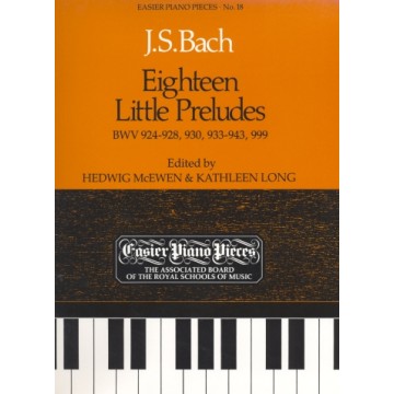 鋼琴簡易小品系列-18.J.S.Bach  Eighteen Little Preludes BWV 924-928,930,933-943,999