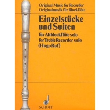 Einzelstuecke und Suiten for Treble Recorder Solo