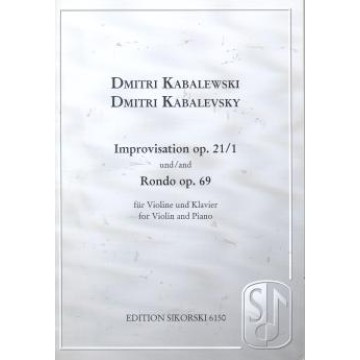 Dmitri Kabalewski Improvisation Op. 21/1 and Rondo Op. 69