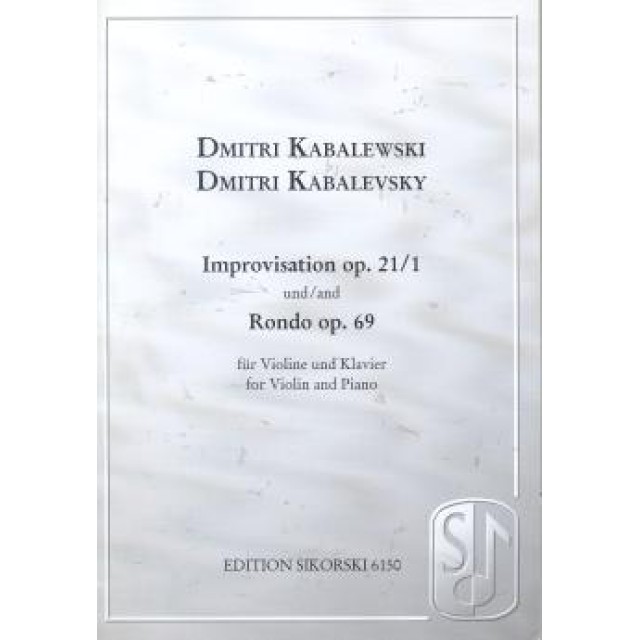 Dmitri Kabalewski Improvisation Op. 21/1 and Rondo Op. 69