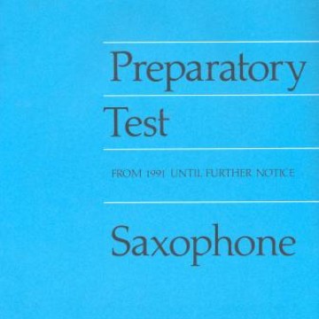 薩克斯風預備級(Prep Test)