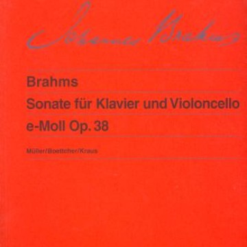 Brahms Sonata for Piano and Cello E minor Op.38