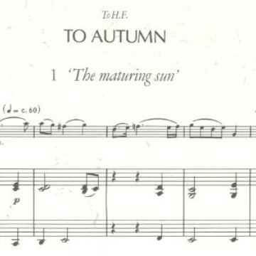 長笛曲 : To Autumn