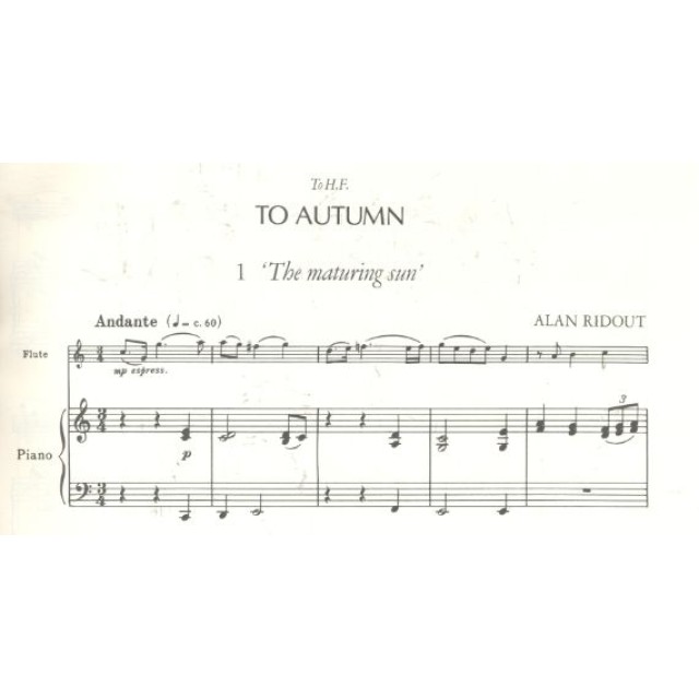 長笛曲 : To Autumn