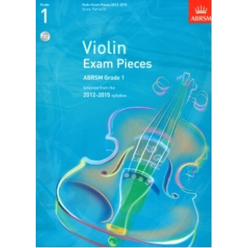 2012-2015 小提琴考曲 第1級 (Score, Part & CD)