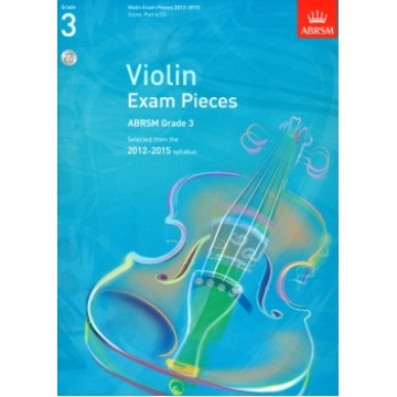 2012-2015 小提琴考曲 第3級 (Score, Part & CD)