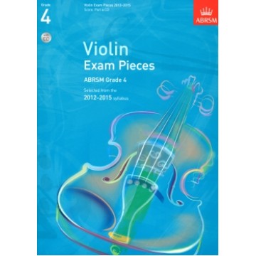 2012-2015 小提琴考曲 第4級 (Score, Part & CD)