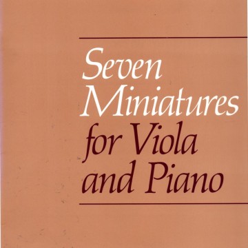 Seven Miniatures for Viola and Piano