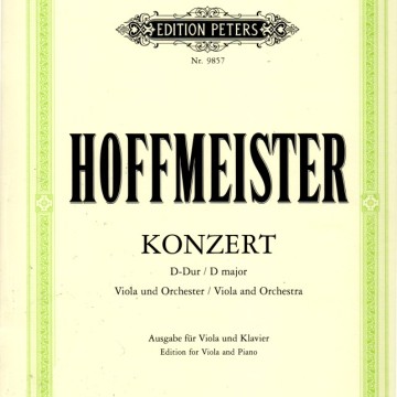 Hoffmeister: Concerto in D major (Viola & Piano)
